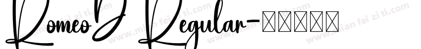 RomeoD Regular字体转换